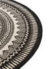 In- & Outdoor Rug Metro Black/White ø 120 cm round