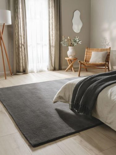 Wool Rug Bent Charcoal 160x230 cm