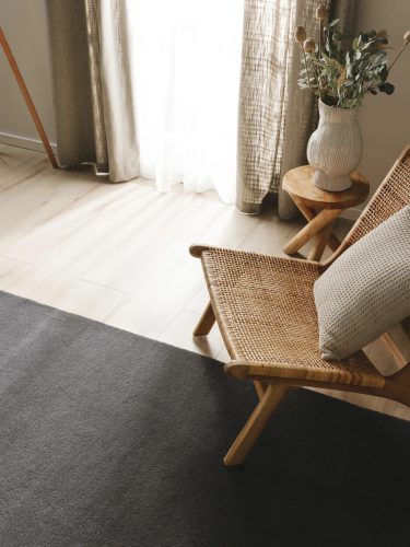 Wool Rug Bent Charcoal 160x230 cm