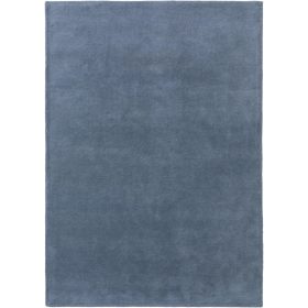 Wool Rug Bent Blue 70x140 cm