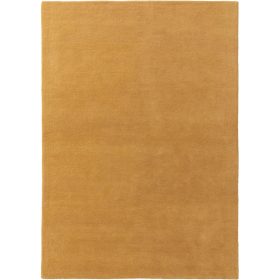 Wool Rug Bent Yellow 70x140 cm