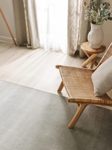 Wool Rug Bent Grey 70x140 cm