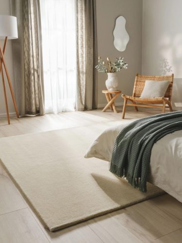Wool Rug Bent Cream 120x170 cm