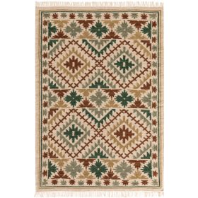 Hand Woven Kilim Zohra Green 120x170 cm