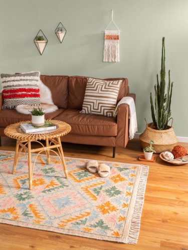 Hand Woven Kilim Zohra Multicolour/Beige 70x140 cm