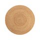 Jute Rug Jutta Light Brown ø 120 cm round