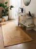 Jute Rug Jutta Light Brown 80x250 cm