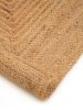 Jute Rug Jutta Light Brown 80x250 cm