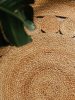 Jute Rug Jutta Light Brown ø 120 cm round