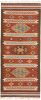 Hand Woven Kilim Zohra Multicolour/Red 80x200 cm