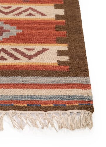 Hand Woven Kilim Zohra Multicolour/Red 80x200 cm