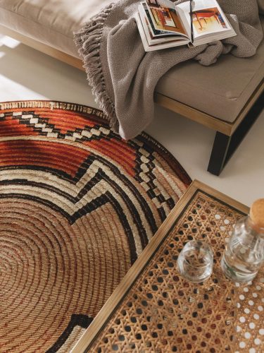 In- & Outdoor Rug Artis Beige/Copper ø 160 cm round