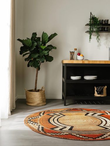 In- & Outdoor Rug Artis Beige/Copper ø 160 cm round
