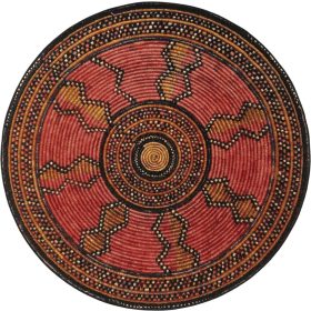 In- & Outdoor Round Rug Artis Red ø 160 cm round