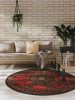 In- & Outdoor Round Rug Artis Red ø 160 cm round