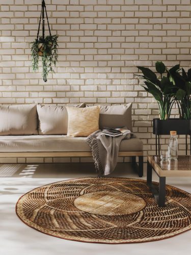In- & Outdoor Round Rug Artis Gold ø 160 cm round