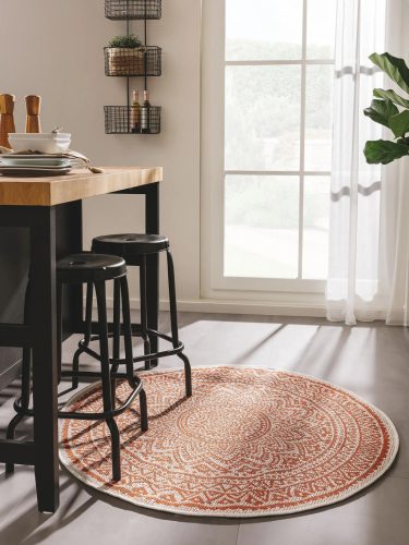 In- & Outdoor Rug Cleo Orange ø 120 cm round