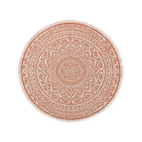 In- & Outdoor Rug Cleo Orange ø 150 cm round