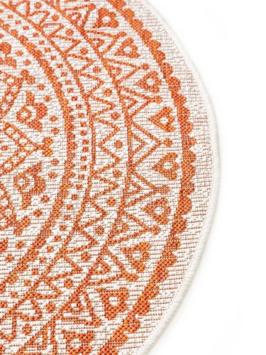 In- & Outdoor Rug Cleo Orange ø 150 cm round