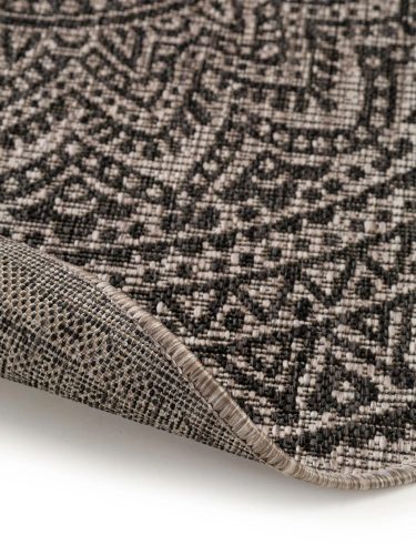 In- & Outdoor Round Rug Cleo Beige/Brown ø 120 cm round