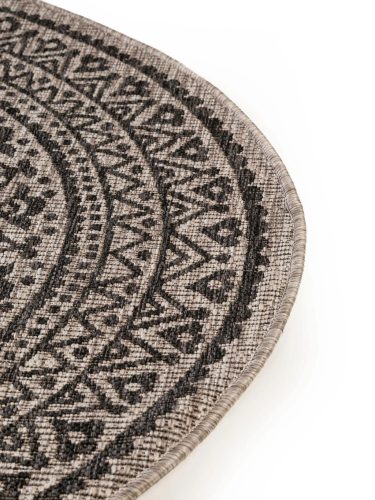 In- & Outdoor Round Rug Cleo Beige/Brown ø 150 cm round