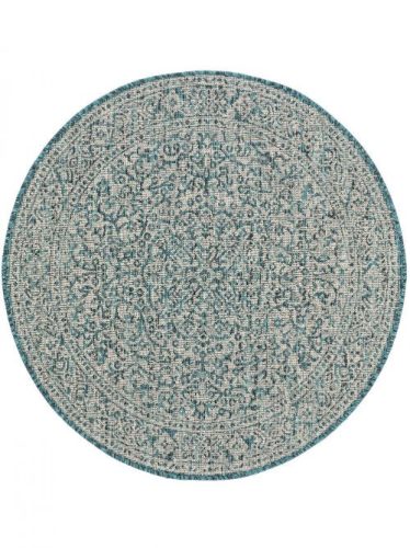 Kül- és beltéri kör alakú szőnyeg Cleo Blue o