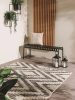 In- & Outdoor Rug Cleo White/Black 240x340 cm