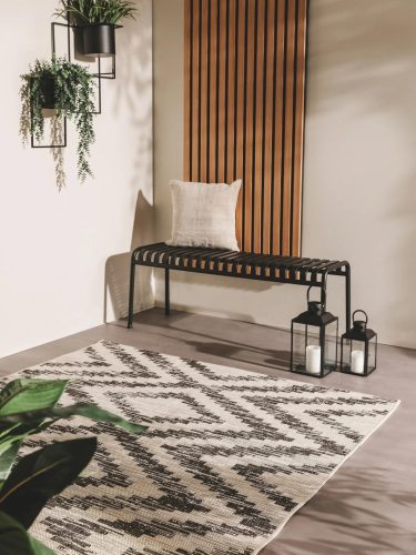 In- & Outdoor Rug Cleo White/Black 240x340 cm