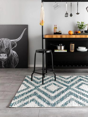 In- & Outdoor Rug Cleo Blue 15x15 cm Sample