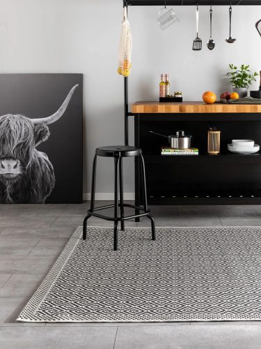 In- & Outdoor Rug Cleo White/Black 160x230 cm