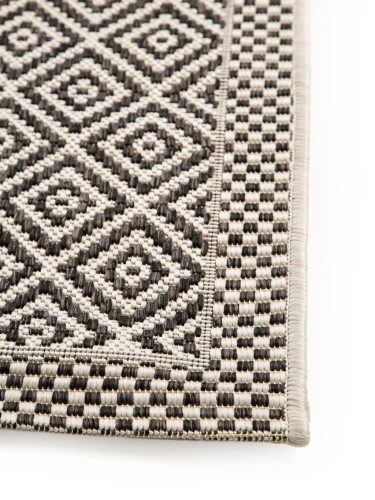 In- & Outdoor Rug Cleo White/Black 15x15 cm Sample