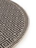 In- & Outdoor Round Rug Cleo White/Black ø 120 cm round