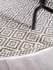In- & Outdoor Round Rug Cleo White/Black ø 150 cm round