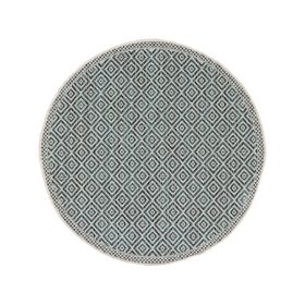 In- & Outdoor Round Rug Cleo Blue ø 150 cm round