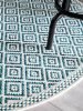 In- & Outdoor Round Rug Cleo Blue ø 150 cm round