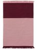 Gyapjúszőnyeg Block Rose / sötétvörös 80x150 cm