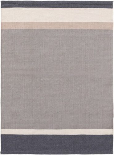Gyapjúszőnyeg New Stripes szürke/szürke színű 80x150 cm