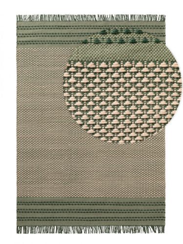 Gyapjúszőnyeg Tolga Cream/Green 120x170 cm