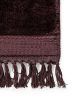 Viszkóz szőnyeg Pearl Bordeaux 15x15 cm Mintadarab