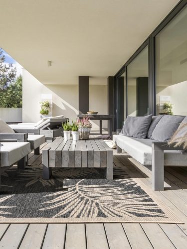 In- & Outdoor Rug River Blue 200x285 cm