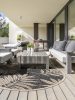 In- & Outdoor Round Rug River Blue ø 130 cm round