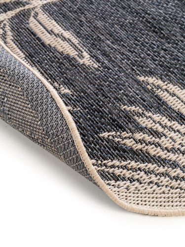 In- & Outdoor Round Rug River Blue ø 130 cm round