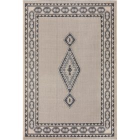 In- & Outdoor Rug River Beige/Blue 100x150 cm