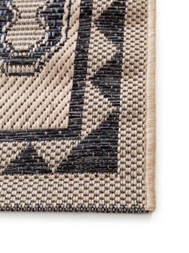 In- & Outdoor Rug River Beige/Blue 100x150 cm