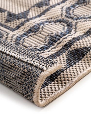 In- & Outdoor Rug River Beige/Blue 200x285 cm
