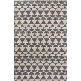 In- & Outdoor Rug River Beige/Blue 100x150 cm
