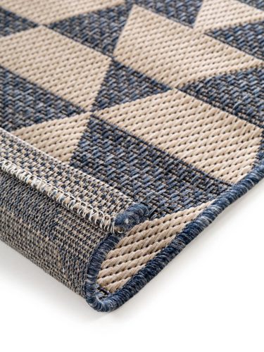 In- & Outdoor Rug River Beige/Blue 160x230 cm