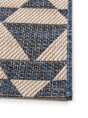 In- & Outdoor Rug River Beige/Blue 160x230 cm