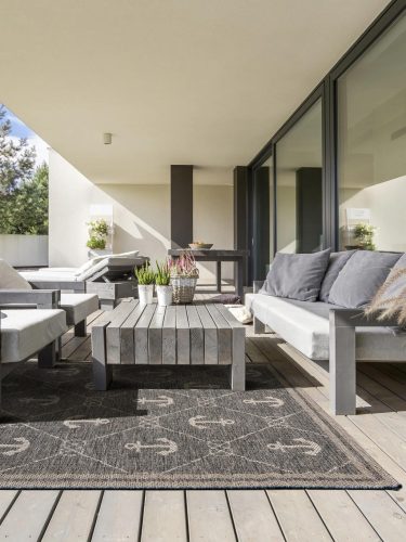 In- & Outdoor Rug River Blue 200x285 cm