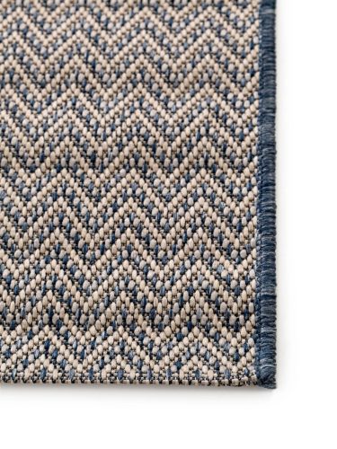In- & Outdoor Rug River Beige/Blue 200x285 cm